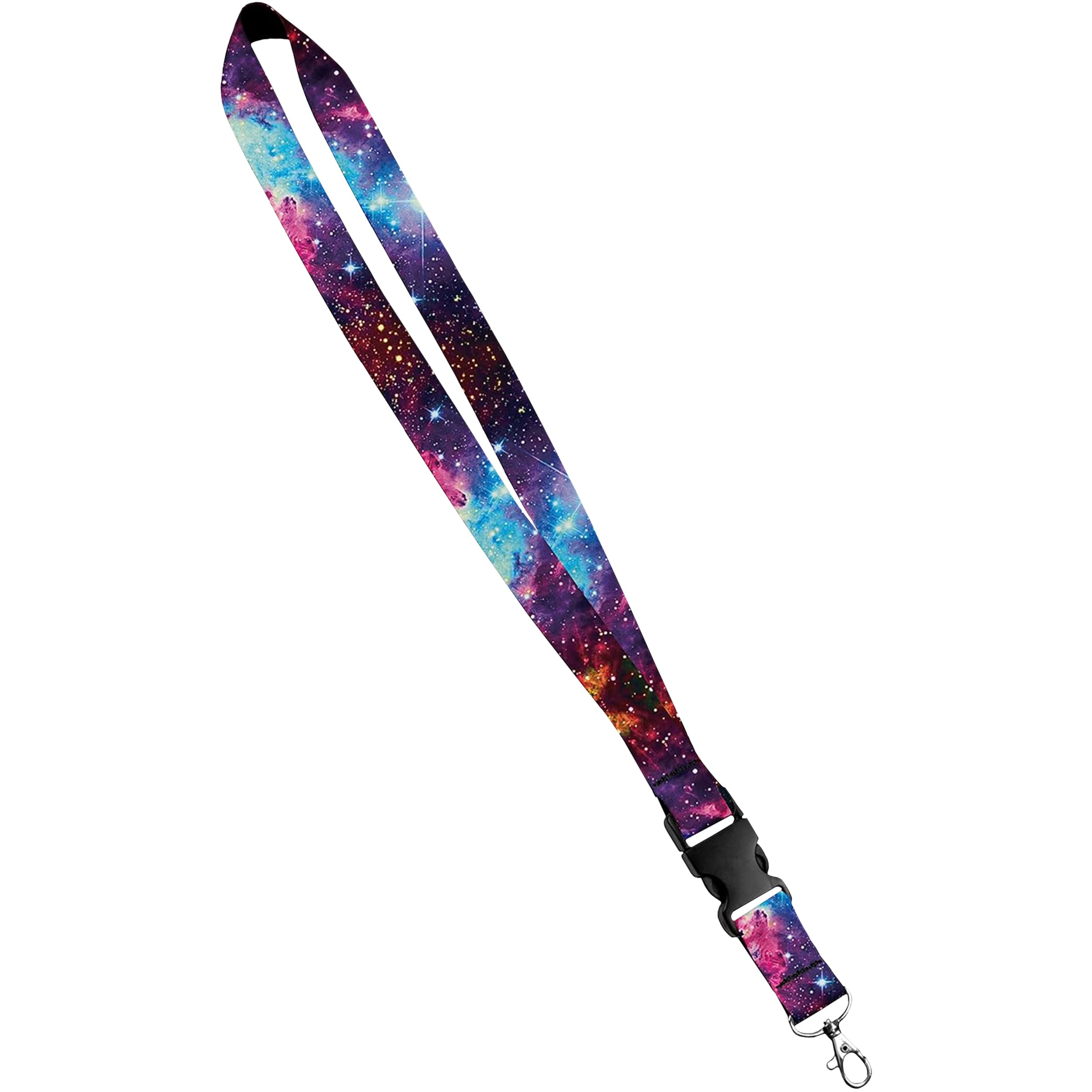 Moose Pet Wear Fashionable Lanyard - Satin Keychain Necklace, ID Badge Holder- 1 Inch, Universe