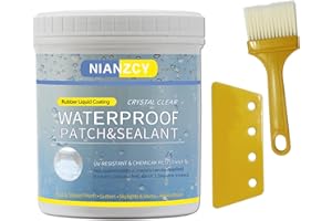 NIANZCY Liquid Waterproof Sealant Invisible Waterproof Agent Transparent Repairing Leak Waterproof Adhesive, Indoor & Outdoor Waterproof (12.3 OZ)