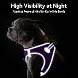 Joytale Step in Dog Harness Soft Mesh Reflective Vest XXXS Purple view 5