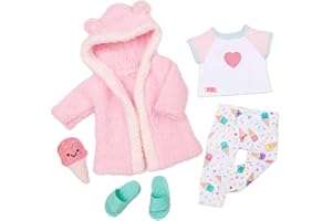 Our Generation – 18-Inch Doll Clothes – Ice Cream Pajama Outfit – Robe Accessory – Pretend Play 3+ Years– Ice Cream Dreams