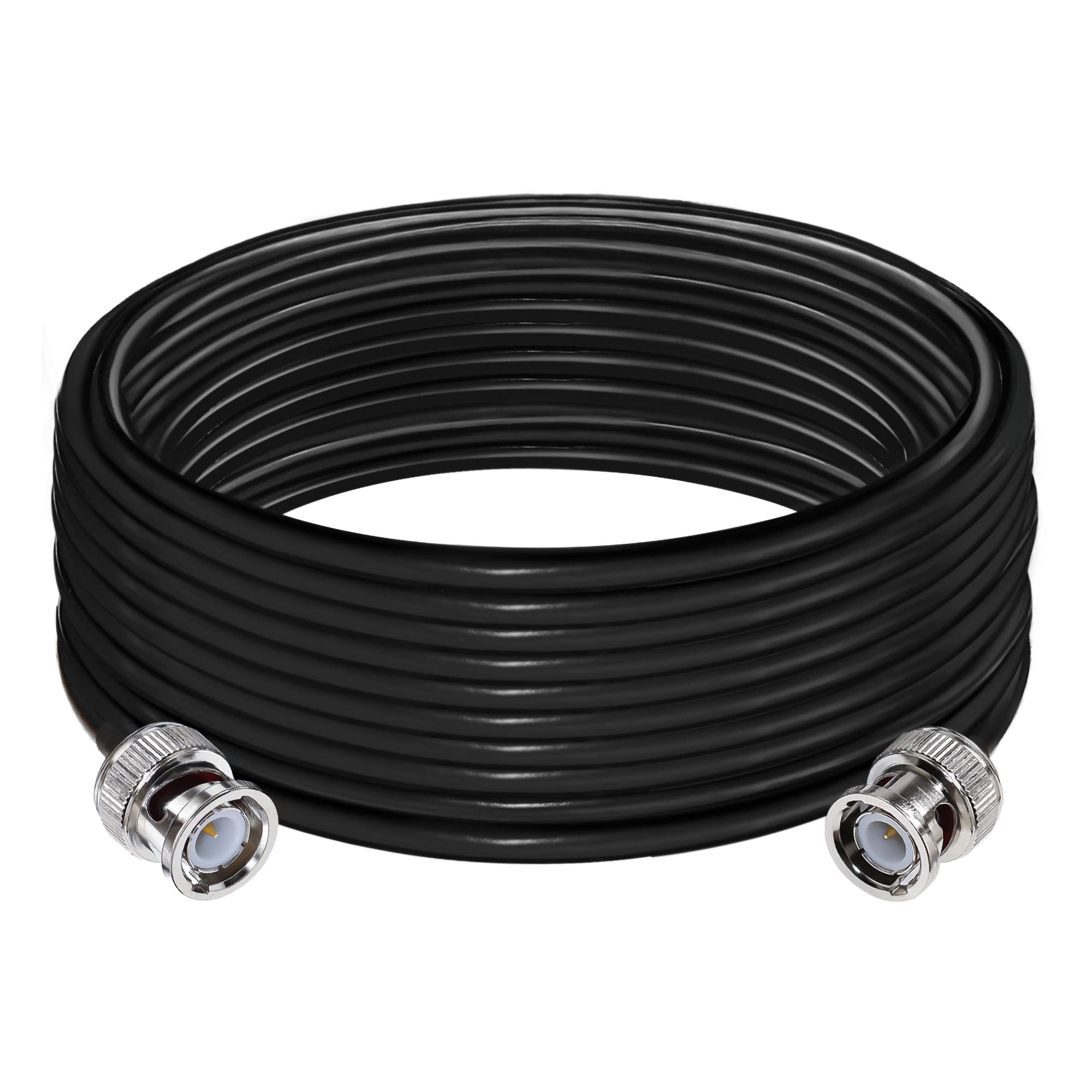 TUOLNK BNC Extension Cable RG58 BNC Male to BNC Male Jumper Low Loss 50 ohm CB Radio Coax Cable 32.8FT(10M) BNC Wifi Antenna Coaxial Cable for Two Way Radio Walkie Talkie