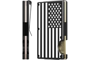 furid Credit Card Holder for Men: Tactical Wallet - Metal Wallet with Money Clip - RFID Wallet with ID Holder - Front Pocket Wallet for Men