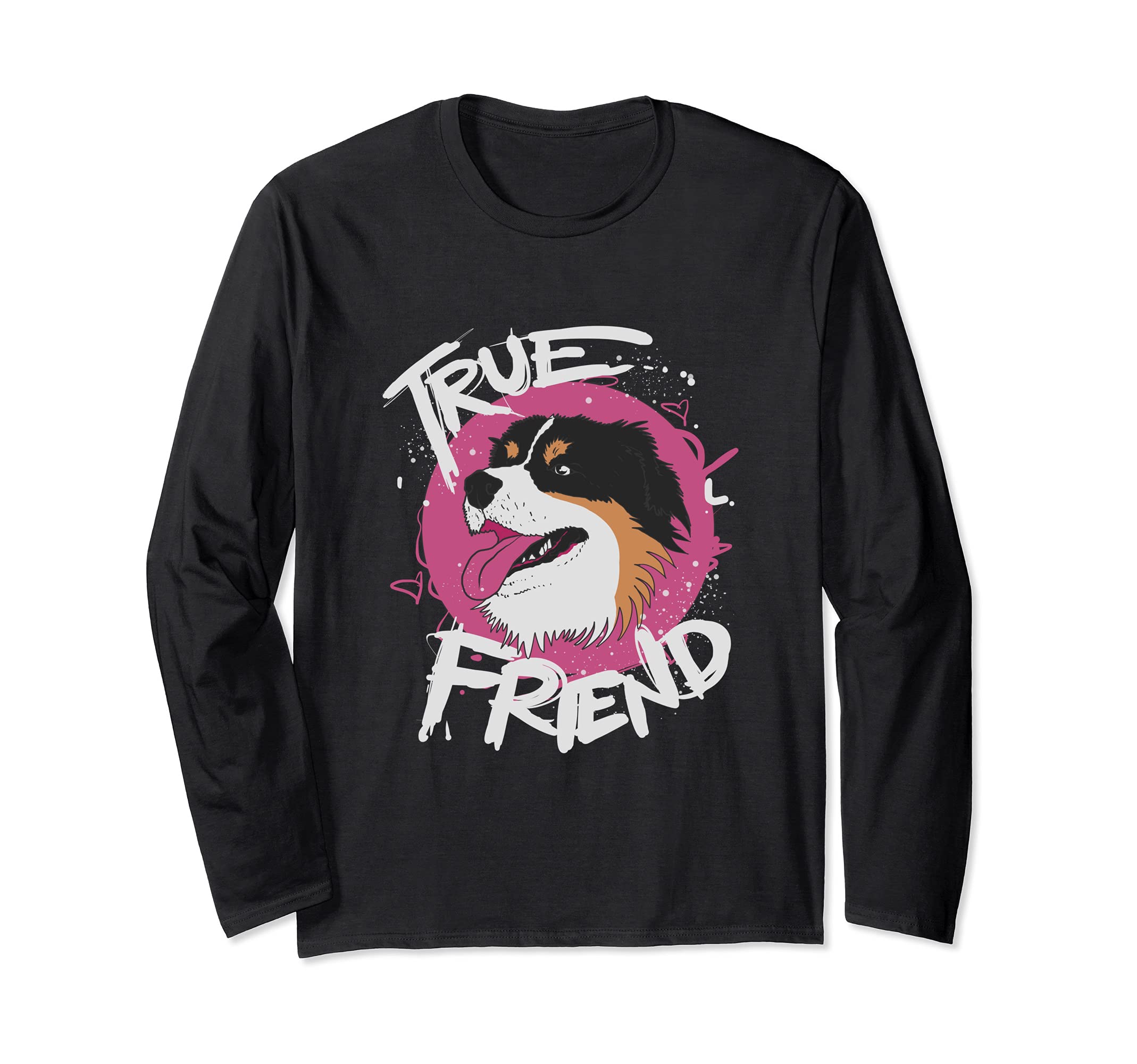 True Friend Australian Shepard Dog Long Sleeve T-Shirt