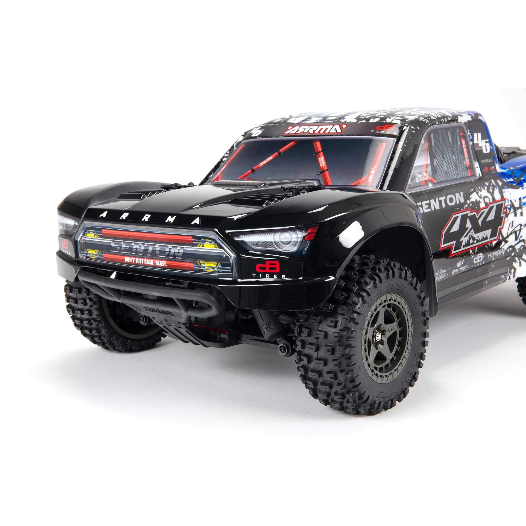 ARRMA 1/10 SENTON 4X4 V3 3S BLX Brushless Short Course Truck RTR (Transmitter and Receiver Included, Batteries and Charger Required), Blue, ARA4303V3T1