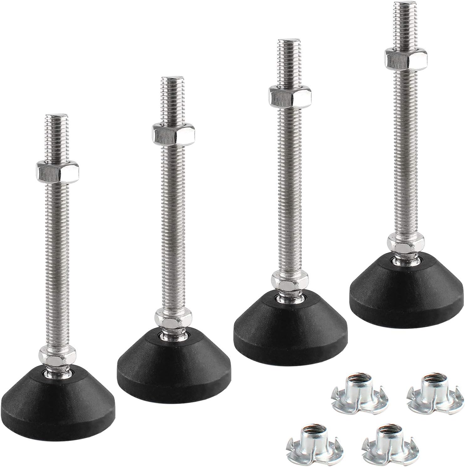 Lanzeuta 4pcs Swivel M10 Leveling Feet, 3.75