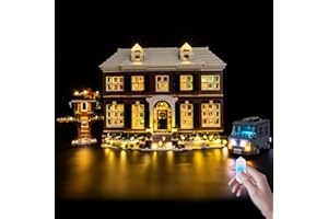 BrickSoul LED Light Up Kit Compatible with Lego Home Alone House 21330 Building Set, Upgrade Wired Dimmable Lighting Accessories for Lego Christmas Set, Not Included 21330 Model