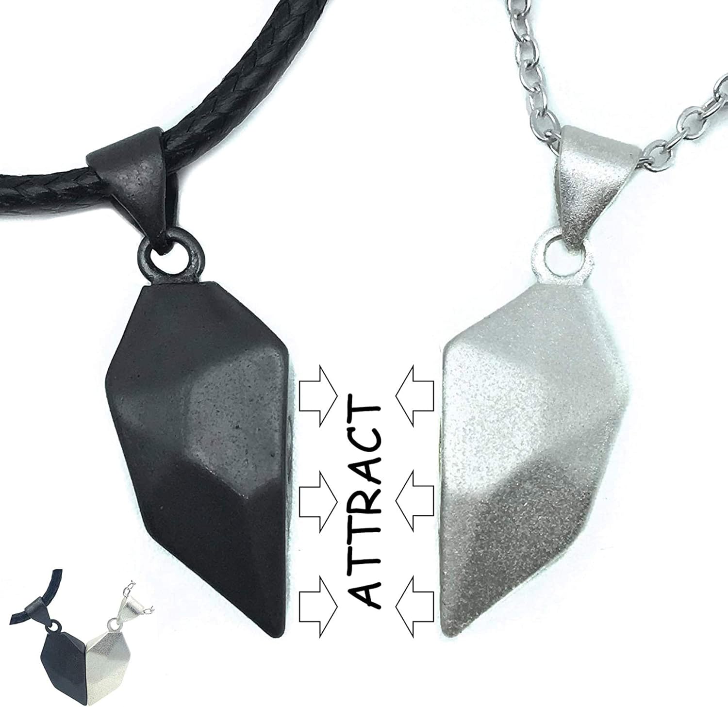 Matching Necklaces for Couples, Personalized Love Heart