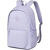 LEDAOU School Backpack for Teens Girls Bookbag Lightweight Waterproof Laptop Bag Middle High College Travel Casual Daypack (Purple)