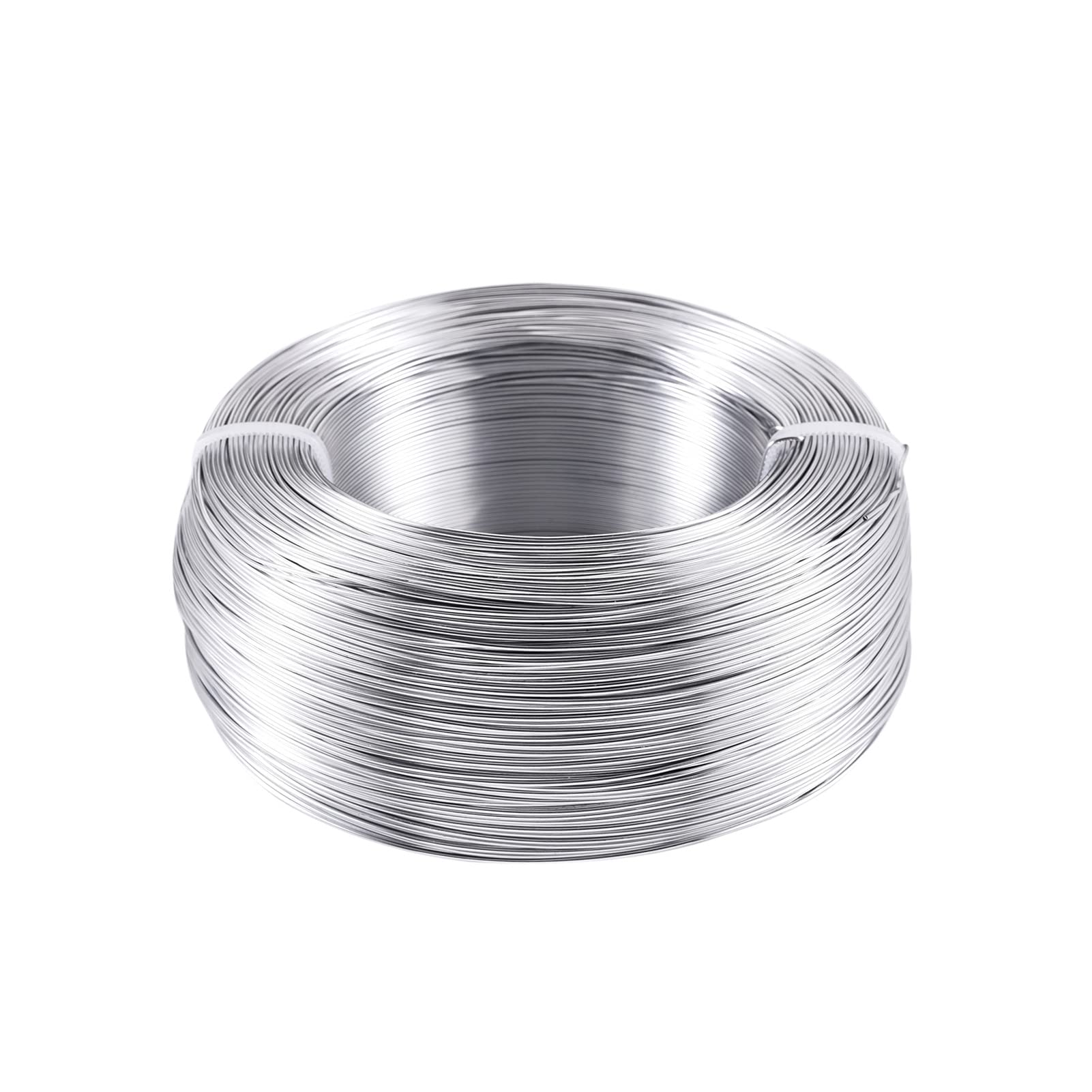 PandaHall 984 Feet Silver Aluminum Wire 0.8mm/20gauge Metal Craft Wire for DIY Manual Arts Jewelry Making(Silver)