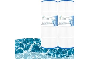 Savener PRB50-In Spa Filter Cartridge Compatible with Unicel C-4950 50Sq.ft Guardian 413-212-02 Filbur Fc-2390 03Fil1600 40506 17-2380 Hot Tub Filter Replacements,2 Pack