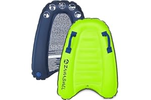 ZAMASMEL Premium Kids Inflatable Boogie Board Lightweight Swimming Floating Surfboard for Beach & Pool Fun Durable Inflatable Surf Body Board for Wave Riding Summer Pool Floats & Beach Toys