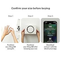 ULTRAHUMAN Ring AIR-Smart Ring Health Tracker, Size
