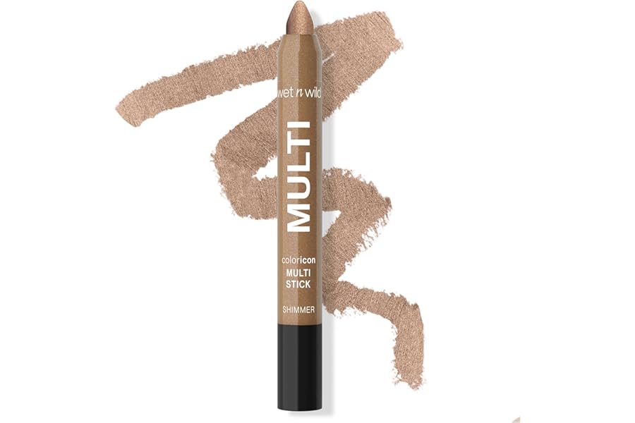 wet n wild Color Icon Cream Eyeliner Eyeshadow Multi-Stick, Moisturizing, Nourishing Velvety Cream-to-Powder Buildable & Blendable Formula, Cruelty-Free & Vegan – Champagne Room