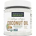 Viva Naturals Organic Coconut Oil, Cold-Pressed - Natural Hair /Skin Oil and Cooking Oil with Fresh Flavor, Non-GMO Unrefined
