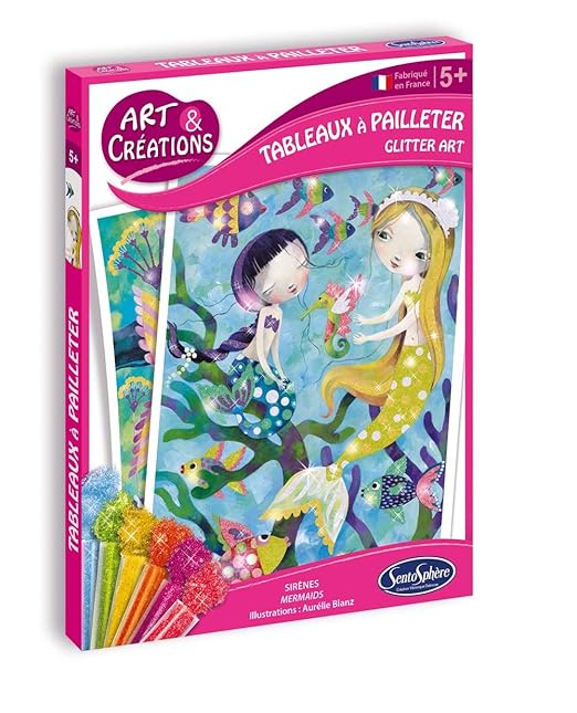 SentoSphere Unisex Spielzeug keine Glitzerbilder Meerjungfrauen