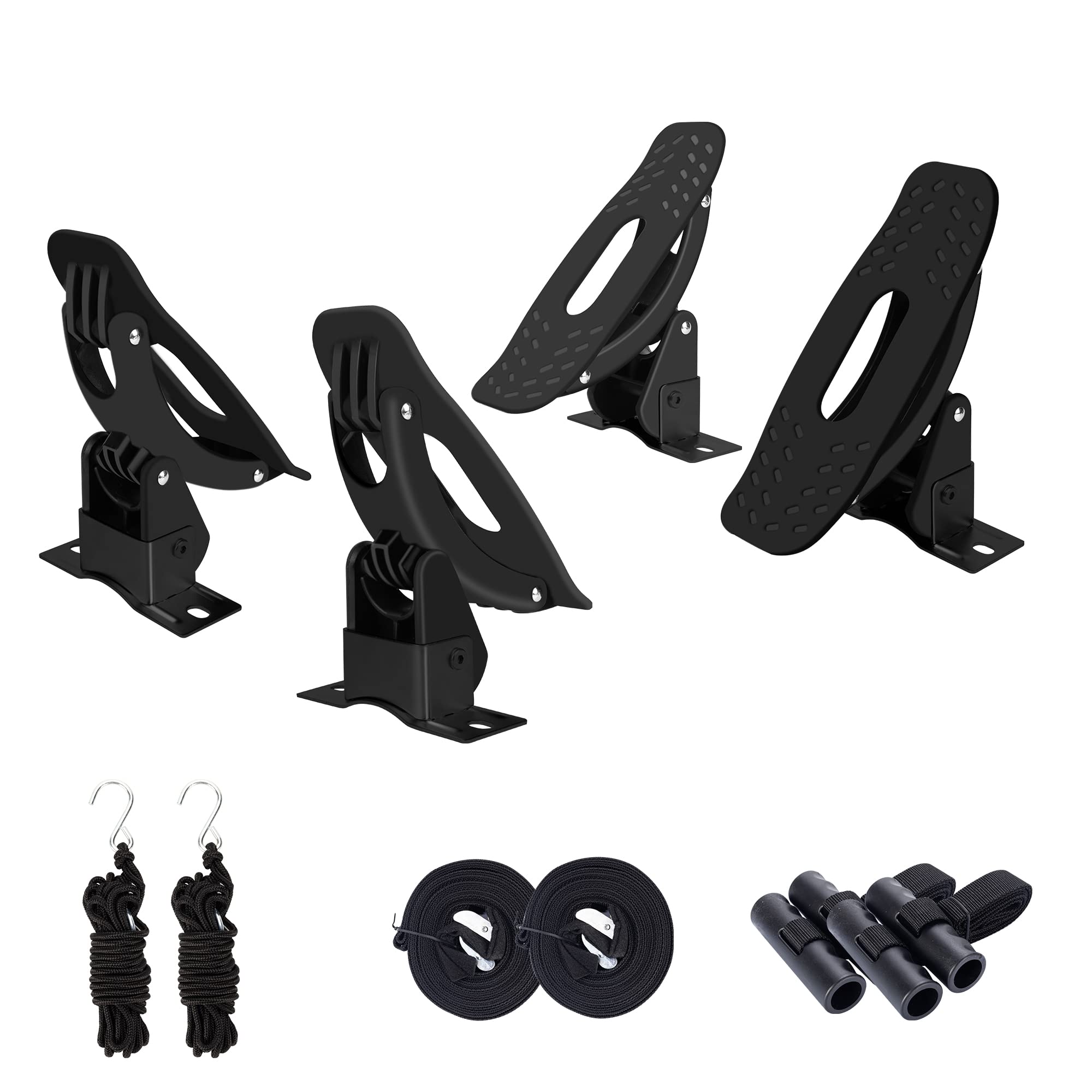 Photo 1 of DRSPORTS Heavy Duty Universal Jetty Saddle Rack for Kayak Carrier Canoe with Stainless Steel Base, Mount on SUV, Car and Truck Crossbar