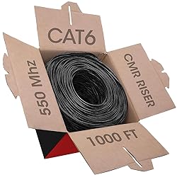 Big-A - Bulk Cat6 Cable 1000ft 23AWG Solid 4