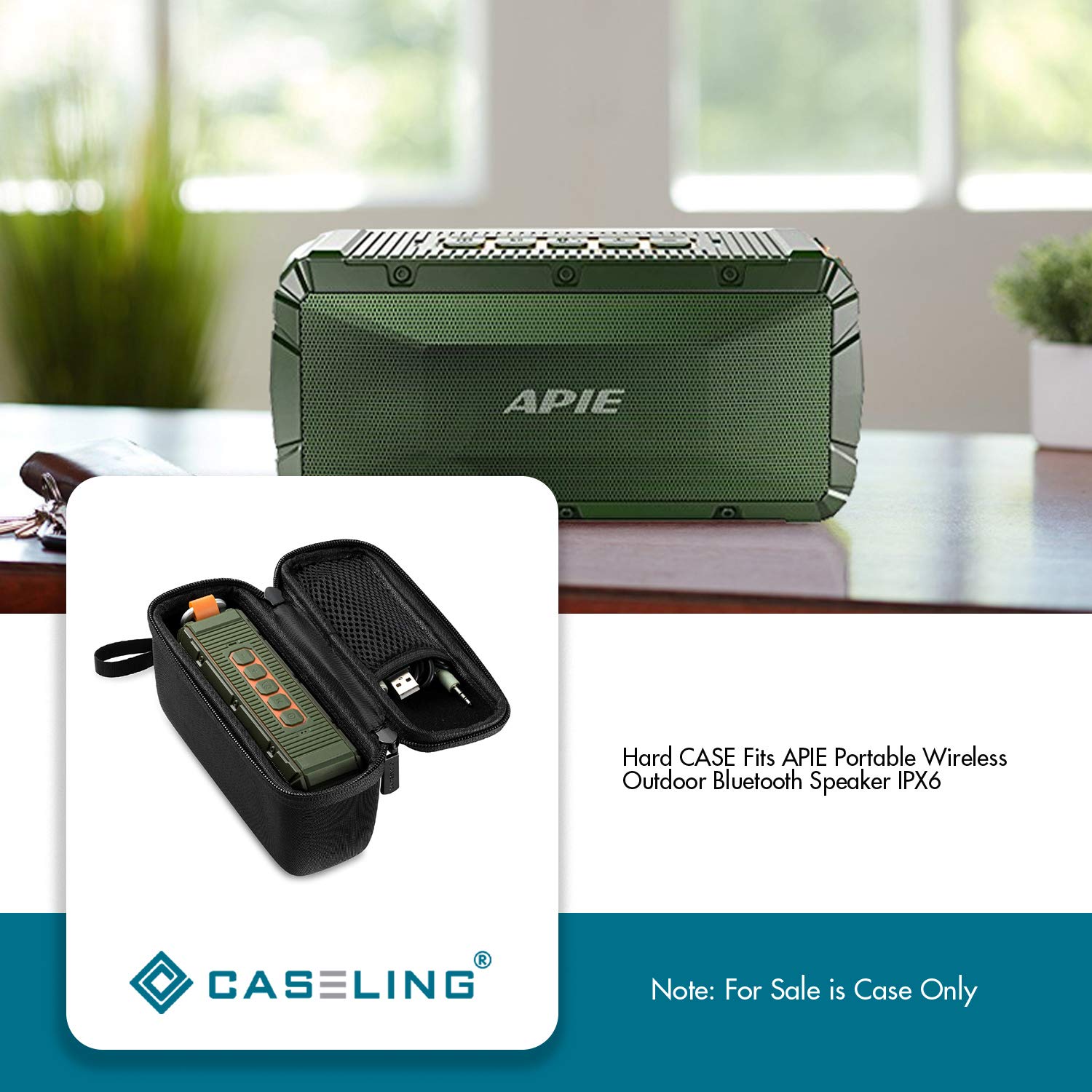 apie portable wireless outdoor bluetooth speaker ipx6