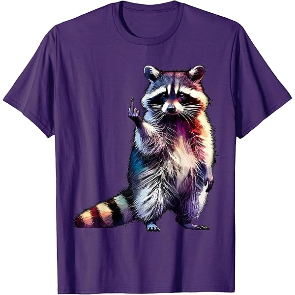 Amazon.com: Crazy Raccoon lady Raccoon Girl T-Shirt : Clothing