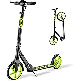 ZIFFY Scooter for Kids with Hand Brake, Foldable Kick Scooter for Ages 6-12, Lightweight Scooter for Boys with 4 Adjustable Heights, ABEC9 Bearings, Supports Up to 260 lbs by Jova