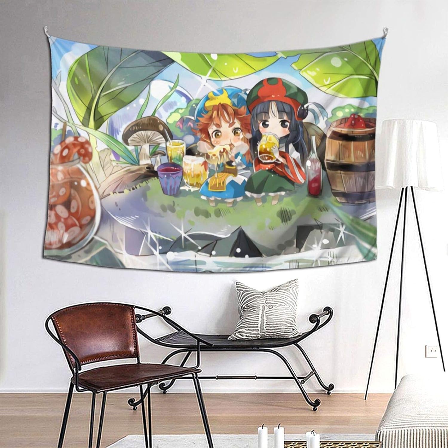 Amazon Co Jp ハクメイとミコチ 8 ファッションタペストリー 多機能壁掛け 壁の装飾 背景布 寝室居間 室内装飾用品 モダンなアート 模様替え ピクニッククロス 窓カーテン テーブルクロス 汚れに強い 新居祝い 個性ギフト152 229cm ホーム キッチン