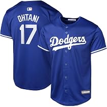 Outerstuff Boys Dodgers MLB White Home Player Jersey, Shohei