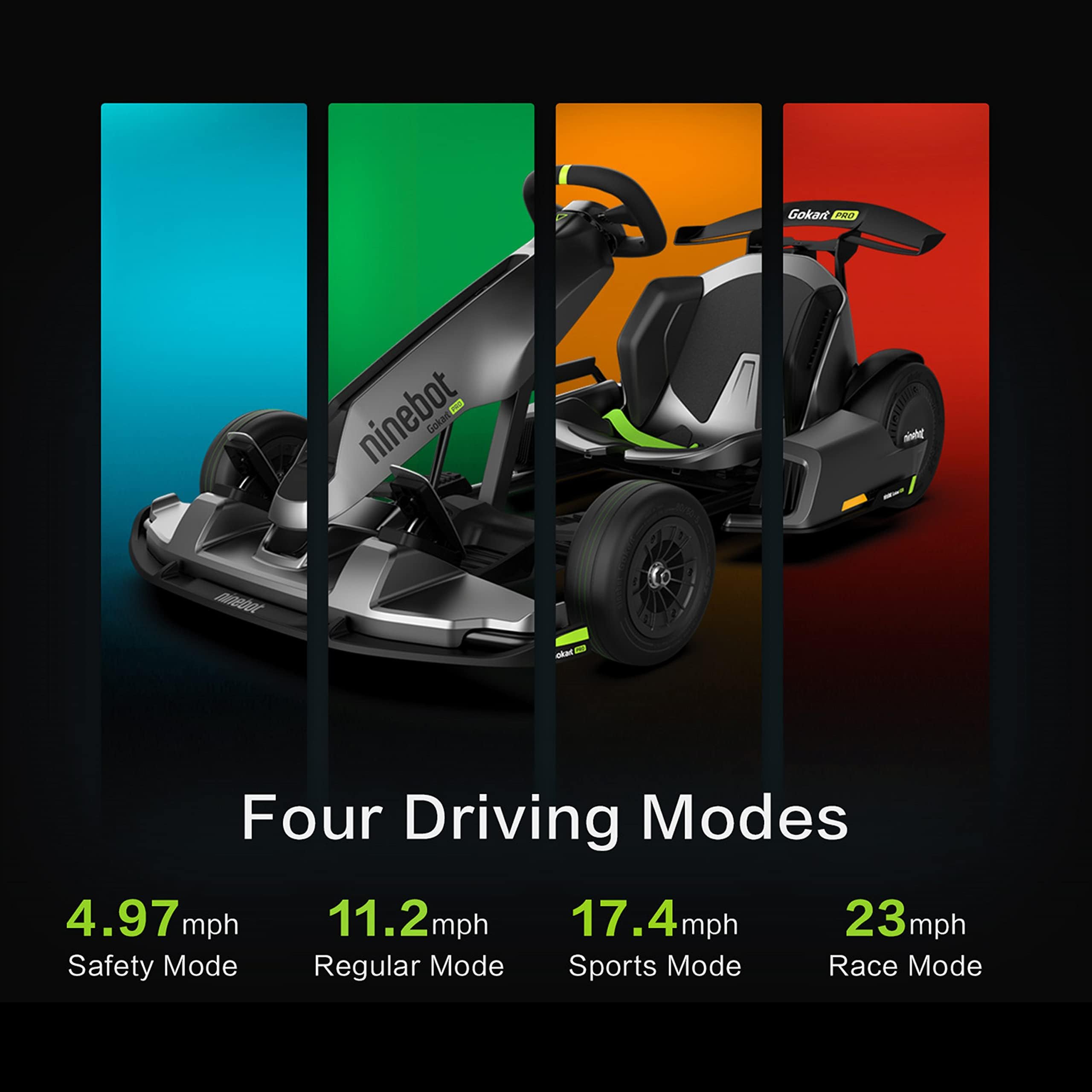 Segway Ninebot Gokart Pro and Gokart Pro 2, Electric Go Kart with Enhanced Safety Features, High-Speed Racing and Immersive Gaming Combo, Ultimate Drift Experience for Ages 14+, Up to 15.5 Miles