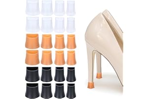 12 Pairs High Heel Protectors, 4 Sizes High Heel Caps Heel Repair Caps Covers Stiletto Stoppers, Anti-Slip Heel Cover Perfect