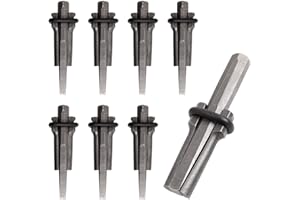 ABuff 3/4 Inch Heavy Duty Wedge and Feather Shims, 8 Pack Plug Shim and Wedge Concrete Rock Stone Splitter Hand Tools