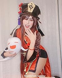 LTAKK Hu Tao Cosplay Costume Hu Tao Outfit Uniform