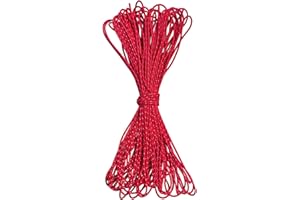 BROTHER YIXIU Dyneema Reflective Rope -2mm 400kg Fracture Strain - Suitable for Tents, Kite Surfing, and Other 65 feet (red, 2mm)