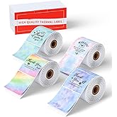 M110 Thermal Labels - M100 Print Master Labels Refill Compatible with Phomemo for M100 M110 M220 M200 M120 M221 M150 M250 M260 Label Maker, 4 Rolls Square Sticker Label for Logo Design, Tag, Barcode