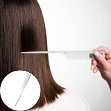Mozeat Lens Stainless Steel Hair Comb Set 2pcs Rat Tail Flat Top Barber view 4