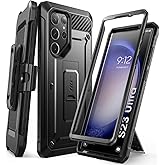 SUPCASE for Samsung Galaxy S23 Ultra Case with Stand (Unicorn Beetle Pro), [Built-in Front Frame & Belt-Clip] [Military-Grade Protection] Full-Body Rugged Phone Case for Galaxy S23 Ultra, Black