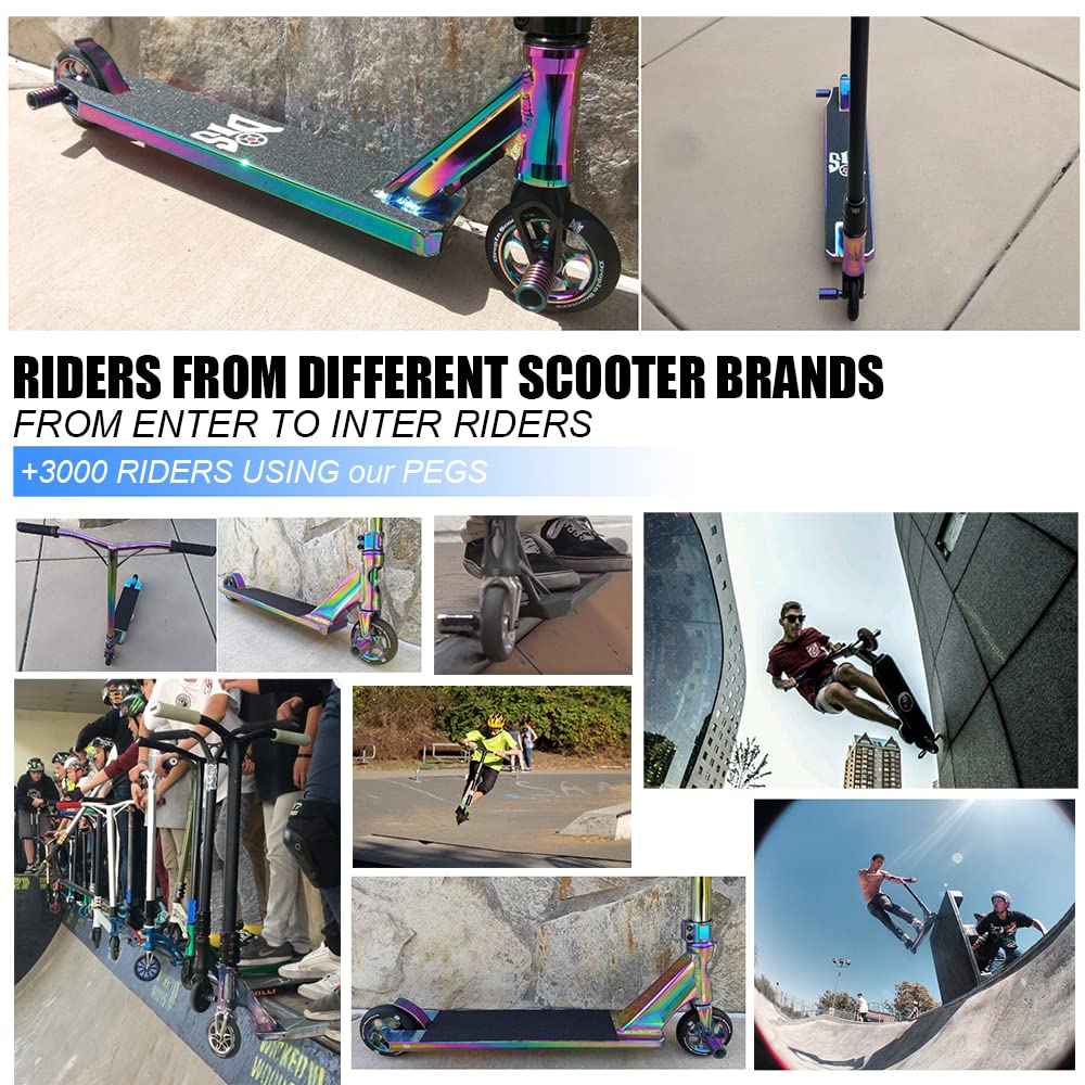 Pro Scooter Pegs Set with Axle Hardware 2.5