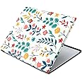 CoBak Case for Remarkable 2 Paper Tablet - Lightweight and Hard Back Shell Protective Book Folio Cover with Built-in Pen Holder - for 10.3" 2020 Released, Floral-Auqa