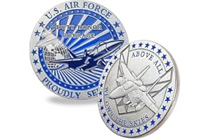 BHealthLife Air Force Military Challenge Coin Proudly Served Gift for Veteran Airman