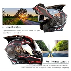 Bluetooth Modular Helmet with Horns Full Face