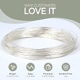 The Bead Shop 1mm Silver Plated Non Tarnish Craft Wire 4m view 4