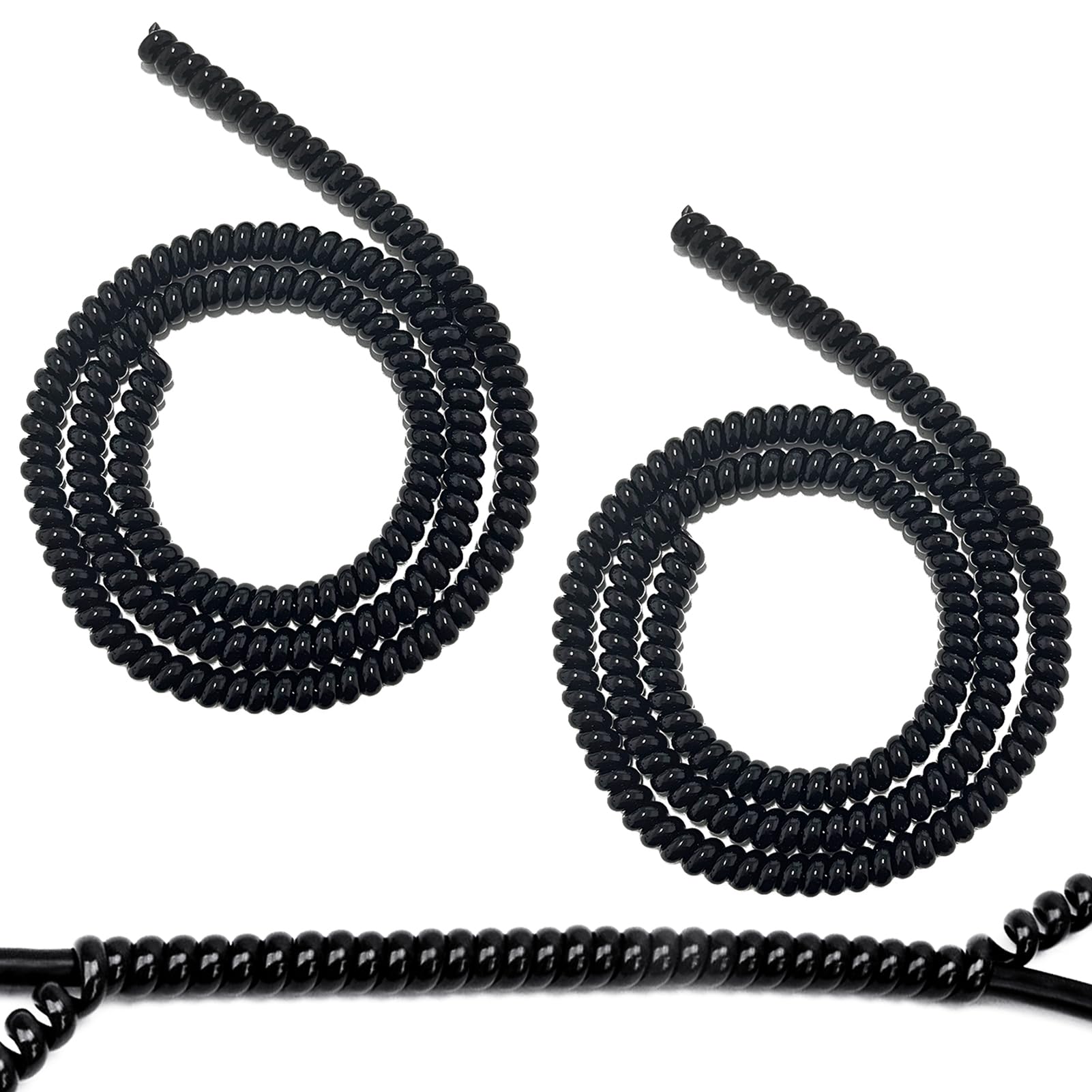 XPOOP 2 x 90 cm Scooter Spiral Cable Protection Tube Cable Protector Tool Cable Tidy Tube E-Bike Cable Organizer Pipe Protection Spiral Wrap Winding Cable Wire Protector Cover Tube Black