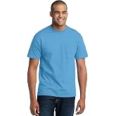 Port &amp; Company Men's 50/50 Cotton/Poly T Shirt with Pocket