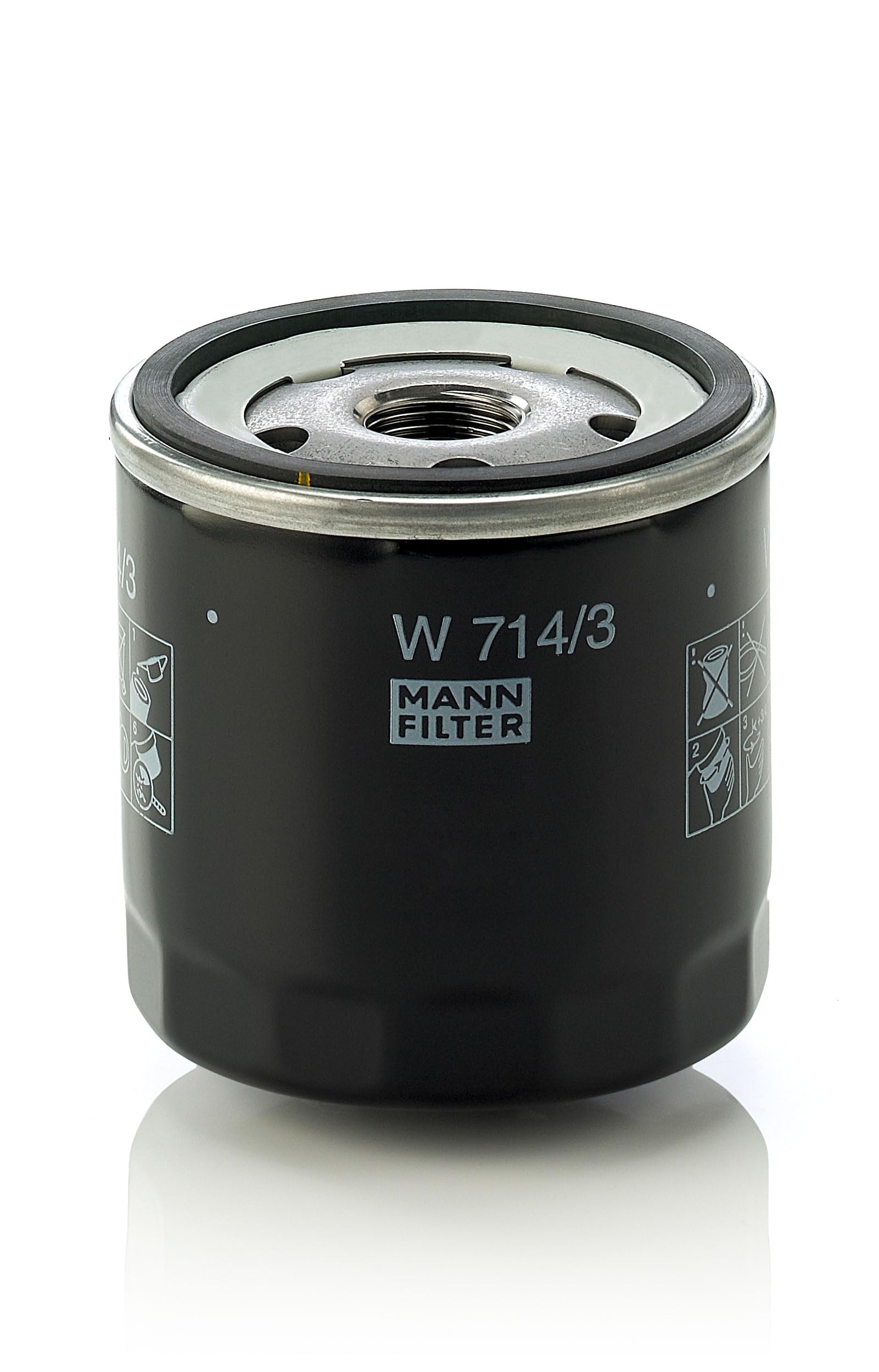 MANN-FILTER W 714/3 Oil Filter - for Cars + Transporters