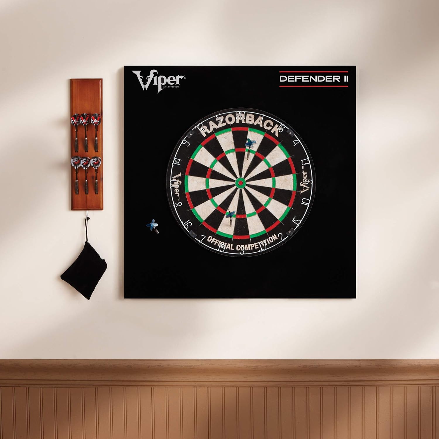 Viper Defender II Dartboard Surround Wall Protector Black, 4.5 x 16.8 x 16.8 inches : Sports & Outdoors