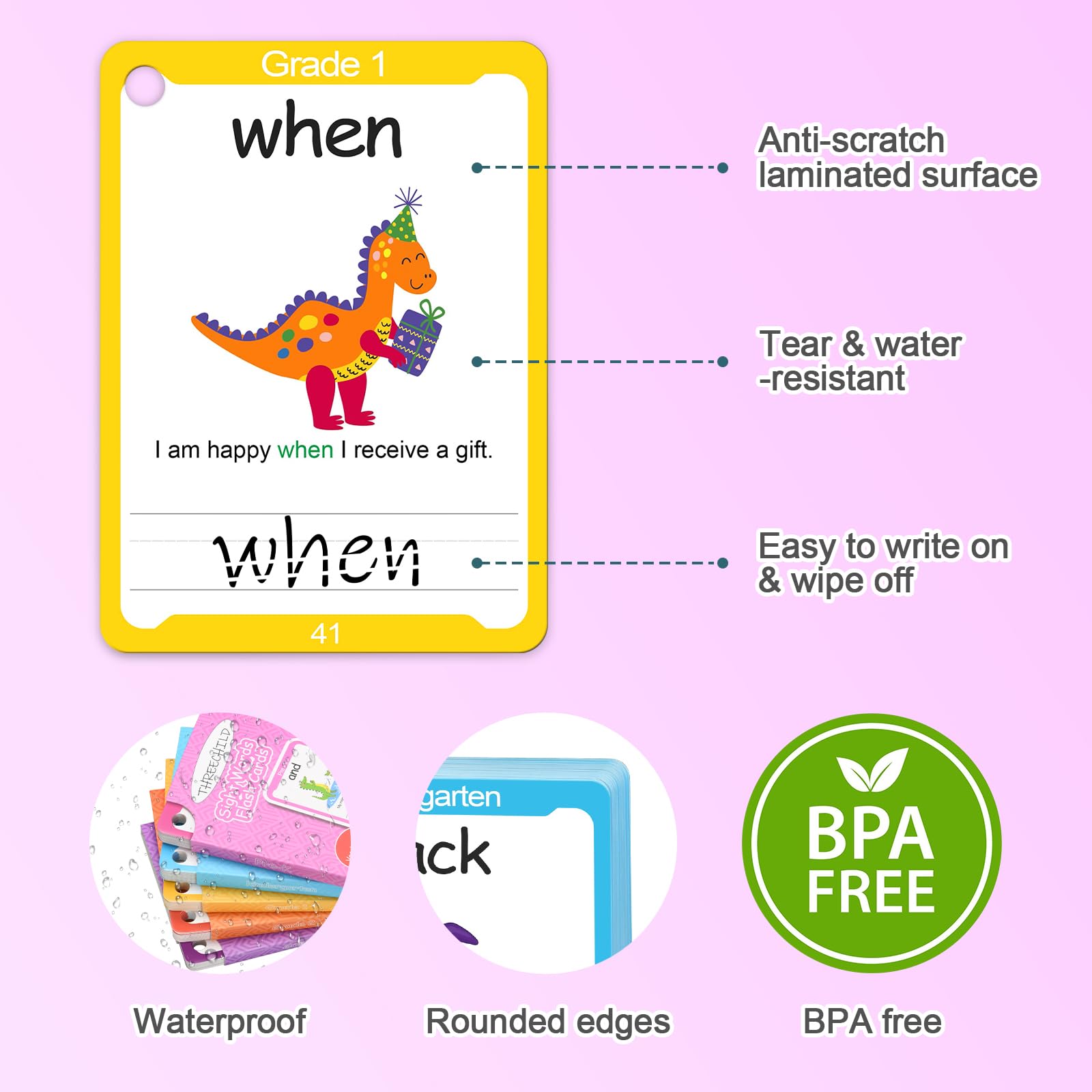 Mua Sight Words Flash Cards Kindergarten - 220 Dolch Sight Words for ...