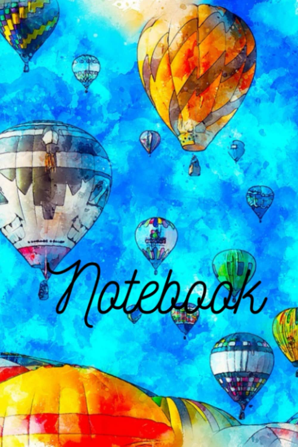 Hot Air Balloon Notebook: Blank Lined Notebook