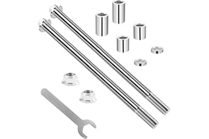 MFC·PASSION 12mm 220mm Front Rear Wheel Axle with Bushing 30mm 20mm 5mm Compatible with 50cc 110cc 125cc Dirt Bike Moped Scooter QUAD ATV Mini Bike Parts 2PCS