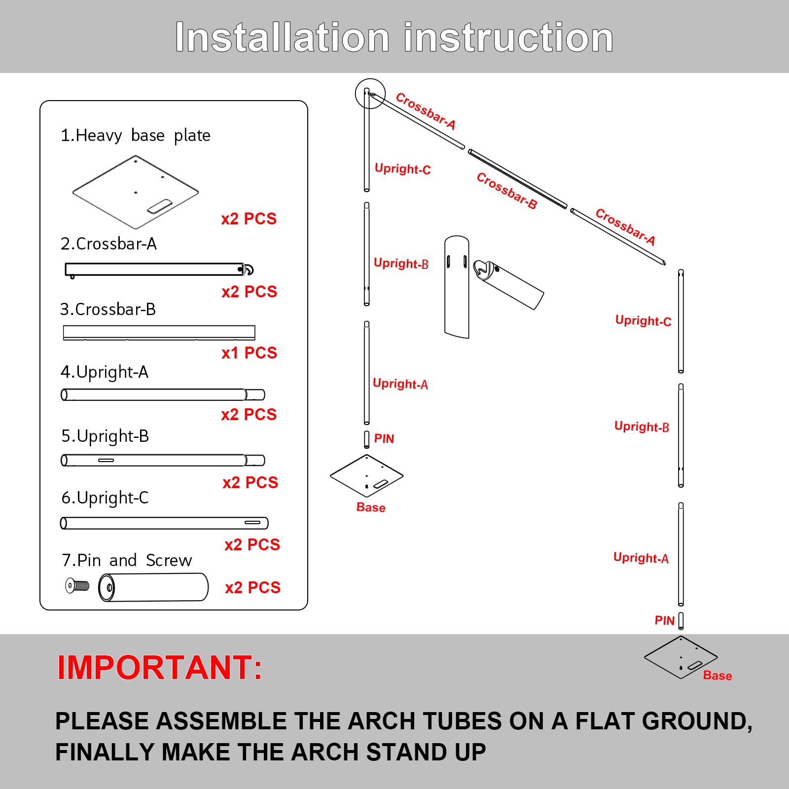 Pipe and Drape Backdrop Stand,8ft x 10ft Backdrop Stand, Adjustable Metal Heavy Duty Wedding Background for Parties Birthday Party Baby Shower Wedding Decorations