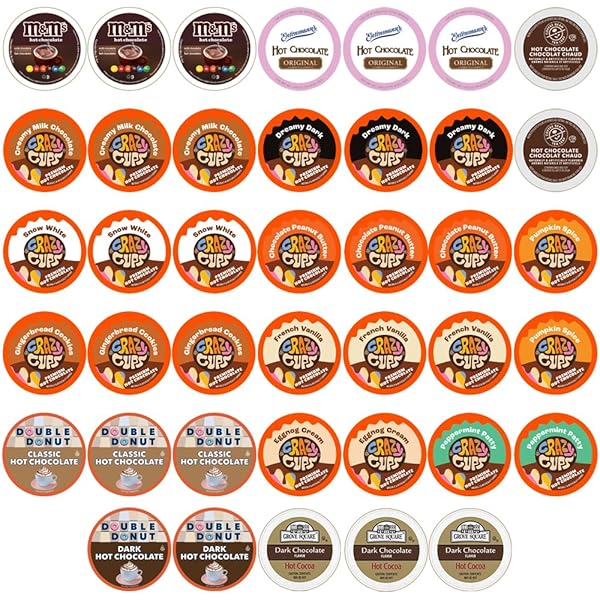 PERFECT SAMPLERS HOT CHOCOLATE PODS, HOT COCOA SINGLE...