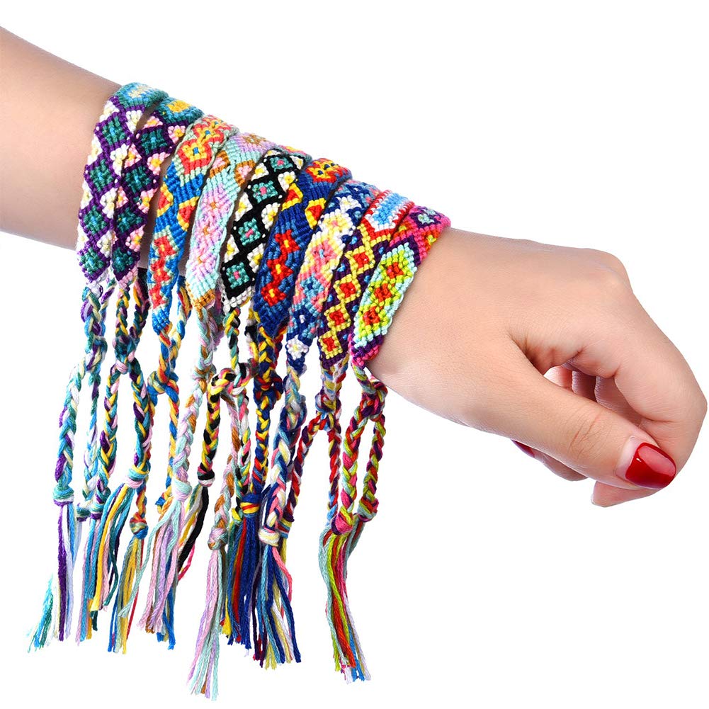 LoveInUSA Braided Bracelets,Nepal Style Friendship Bracelets Woven Bracelets Ankle Bracelets Friendship Souvenir