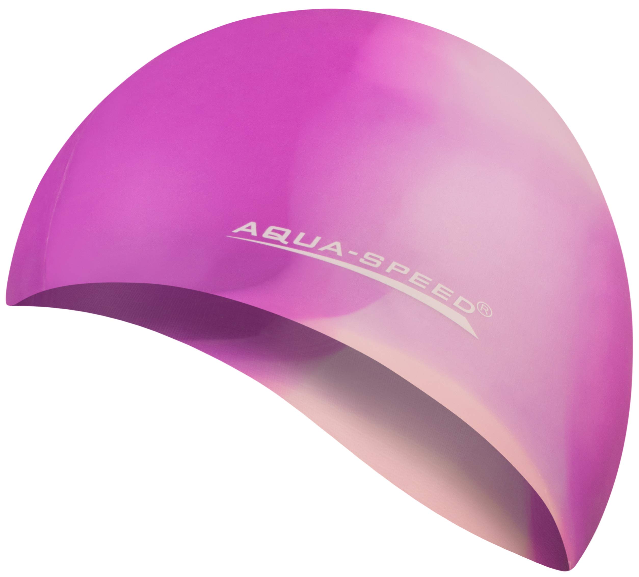 Aqua Speed BUNT Colourful swim cap + microfibre towel | adult | child | swimming cap | silicone | tearproof | waterproof | 57. colourful / 65